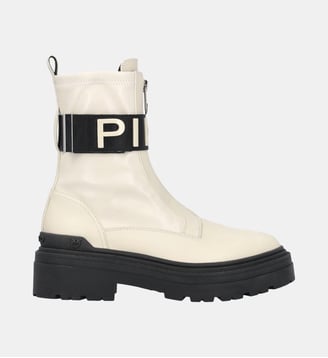 Bottes à plateforme avec logo pinko - Pinko - Beige