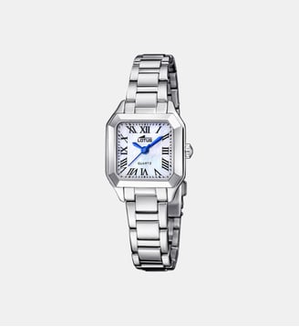 Montre Old money Blanc 19034/2 - Lotus - Argenté