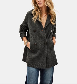 Cardigan Vesta ample - Ba&sh - Anthracite