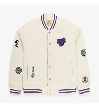 Parka Veste Teddy Toulouse Football Club - Serge Blanco - Blanc cassé