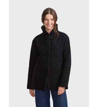 veste longue en laine Agnès b.