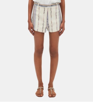 mini short en tweed à lurex - leticia - Pablo - Écru
