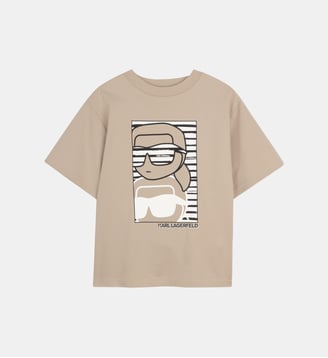 T-shirt à manches courtes - Karl Lagerfeld Kids - Chanvre
