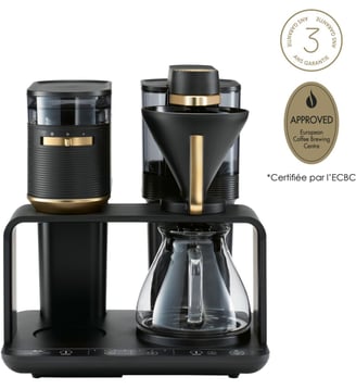 Cafetière filtre EPOS avec broyeur intégré Schwarz-Gold - Melitta - Noir