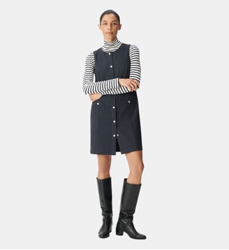 Robe de tailleur courte rayures tennis Ikks