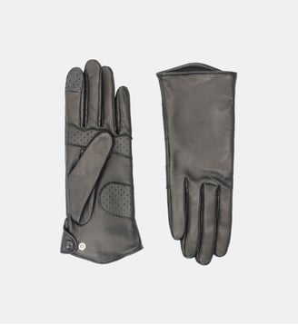 Gants Amal Femme Cuir Doublés Soie Agnelle
