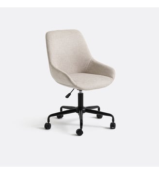 Chaise de bureau à roulettes - La Redoute Interieurs - Beige