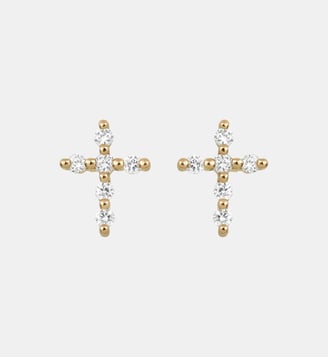 Boucles d'Oreilles Croix Magic Touch - Djula - Or jaune