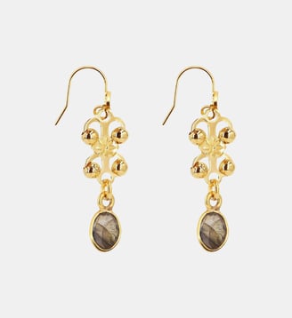 Boucles d'oreilles Farah - Nilaï - Gris clair