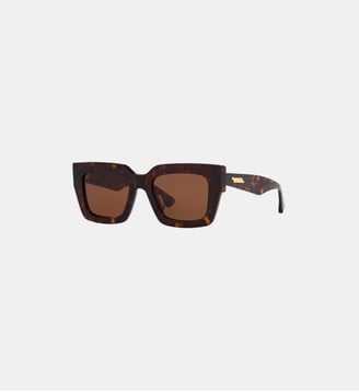 Lunettes de soleil Rectangulaire BV1212S - Bottega Veneta - Écaille
