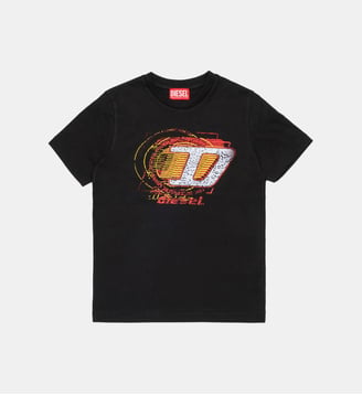 T-shirt avec logo - Diesel Kids - Noir