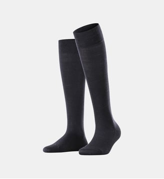 Mi-Bas Sensitive Berlin Laine Vierge - Falke - Bleu foncé