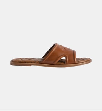 Mules Beach Monogram - Zadig&Voltaire - Beige caramelo