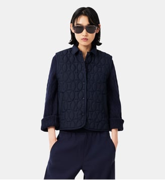 Veste sans manches matelassage tennis - Lacoste - Bleu marine