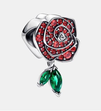 Charm Rose en Fleur Scintillante - Pandora - Argenté