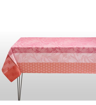 Nappe Nature Urbaine 100% coton - Le Jacquard Francais - Rose blush