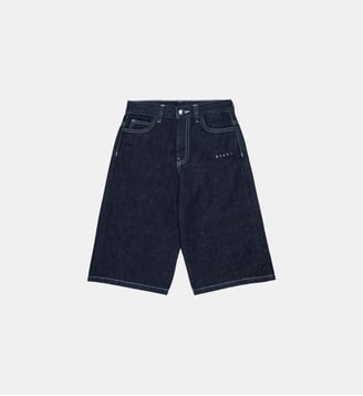 Short en denim bleu foncé - Marni - Denim bleu