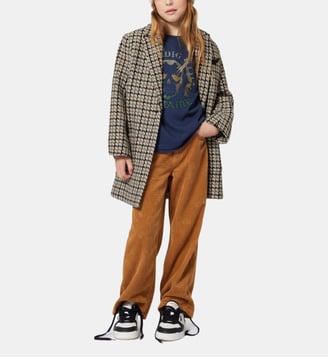 Manteau à carreaux - Zadig&Voltaire Kids - Camel