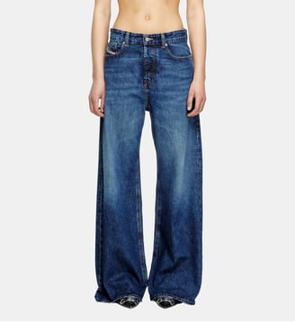 Relaxed Jeans Low Waist 1996 D-Sire - Diesel - Bleu foncé
