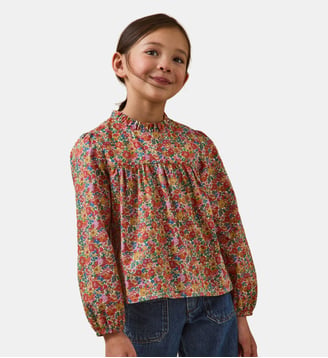 Blouse en tissu Liberty - Cyrillus - Liberty annie and may rouge