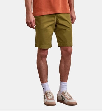 Short chino SAULIEU - Faguo - Kaki foncé