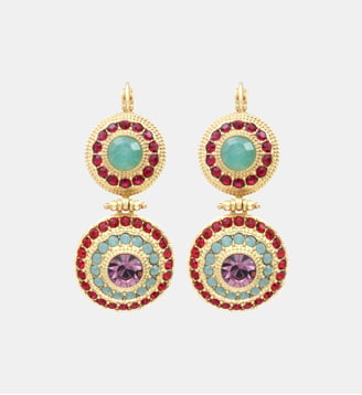 Dormeuses   - Traviata - Satellite - Vert et rose