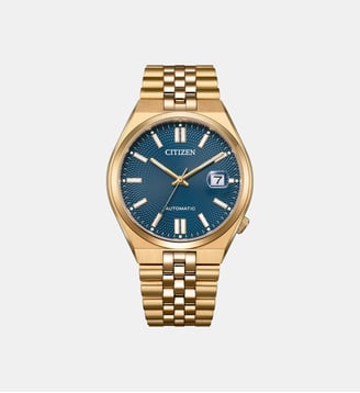Montre automatique Tsuyosa Bleu foncé NK0023-57L - Citizen - Doré rosé