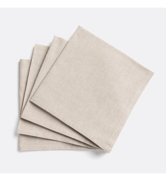 Lot de 4 serviettes de table en coton La Redoute Interieurs
