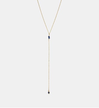 Collier cravate longue venus lapis lazuli - Caroline Najman - Bleu