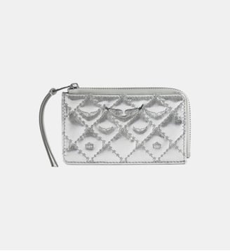 Porte-Cartes ZV Card Monogram Metal - Zadig&Voltaire - Gris et argent