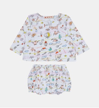 Combinaison bébé à motif allover Marni