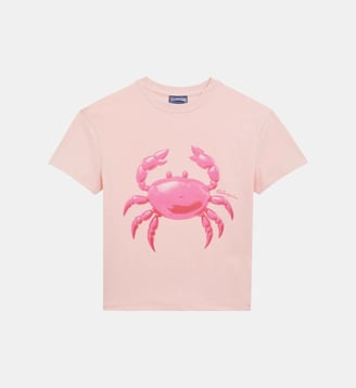 T-shirt en coton organique imprimé crabe - Vilebrequin - Pivoine