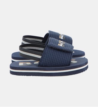 Claquettes à fermeture par bandes auto agrippantes - BOSS Kidswear - Bleu cargo