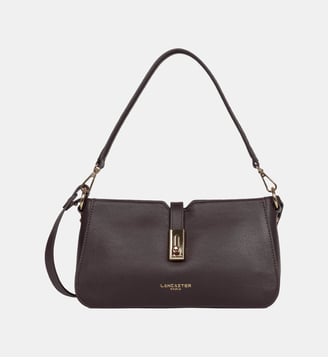 Sac rectangle Milano Horizon en cuir - Lancaster - Marron foncé