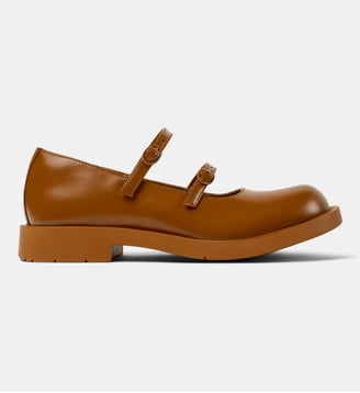 Ballerines 1978 cuir - Camperlab - Marron terre