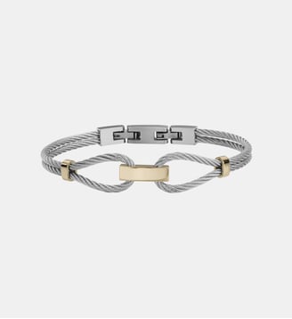 Bracelet rigide Gaël en Acier 316L - Phebus - Bicolore