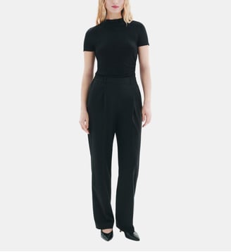 T-shirt tmaelle - Motif uni - Viscose lenzing ecovero - Caroll - Noir