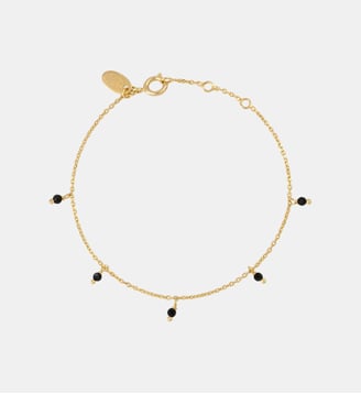 Bracelet doré agate verte - milady Caroline Najman