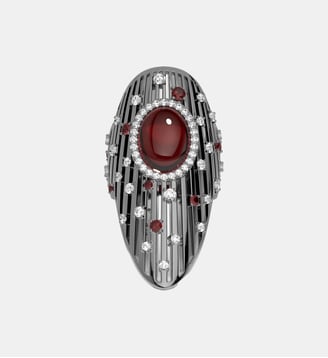 Bague Les Éventails - APM Monaco - Blanc