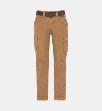Pantalon cargo multipoches - Schott - Beige marron