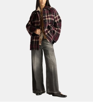 Brighton manteau en laine double face - Momonì - Bordeaux