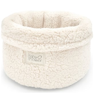 Panier de toilette - Babyshower - Écru