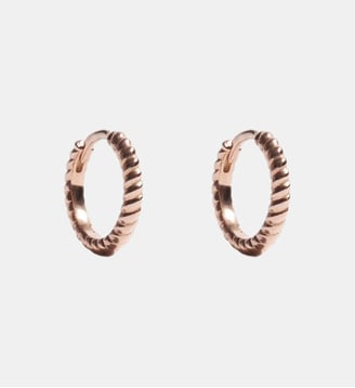 Boucles Anagramme torsadée - JEM - Rose