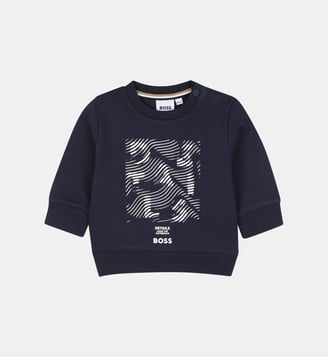 Sweat col rond - BOSS Kidswear - Bleu cargo