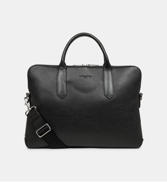 Porte documents Milano Gentlemen en cuir - Lancaster - Noir