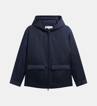 Parka courte à capuche - ARIE - Gerard Darel - Bleu nuit
