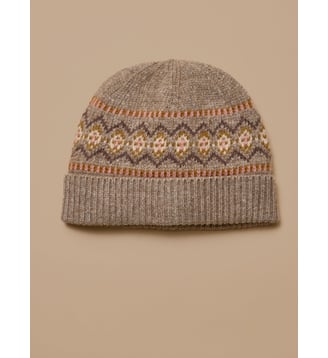 Bonnet jacquard enfant - Cyrillus - Taupe