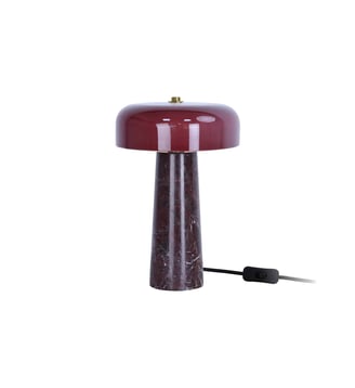 Lampe de Table Lazio Cone - Bordeaux - 18x18x28cm - Leitmotiv - Rouge bordeaux