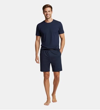 Pyjama court d'homme en Coton Modal - Impetus - Bleu