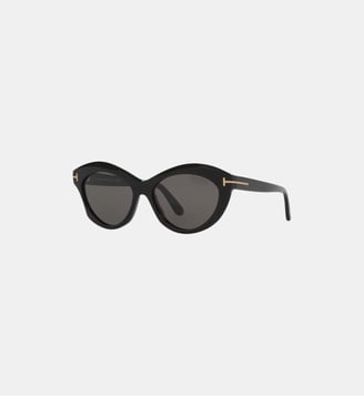 Lunettes de soleil Ovale Toni - Tom Ford - Noir brillant